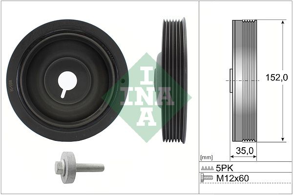 Schaeffler INA Szíjtárcsa készlet, forgattyús tengely 544 0054 20