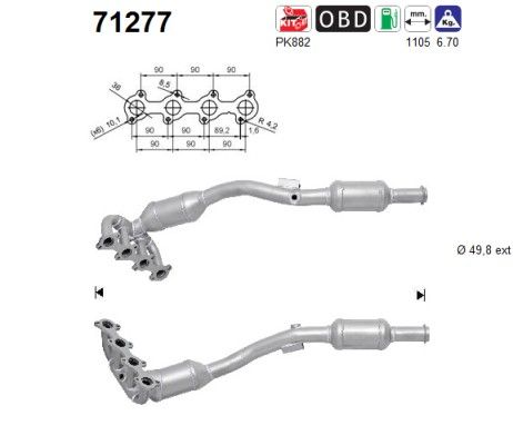Prekė atitinka OEM kodą: 1694901219