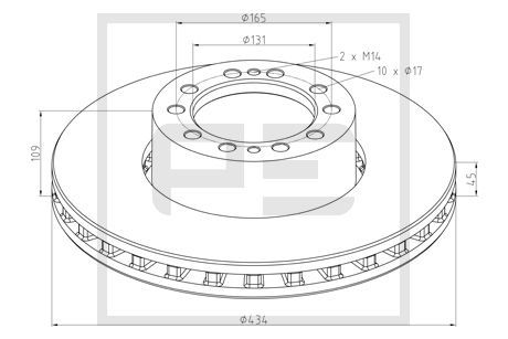 kotouč brzdový KÖGEL, Trax, ROR/Meritor/Rockwell 266.004-00A