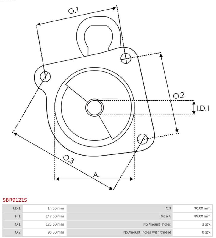 AS-PL SBR9121S Starter Lid, carburettor