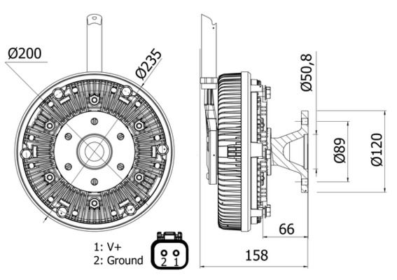 Product Image - Koppeling, radiateurventilator - CFC18000S - MAHLE