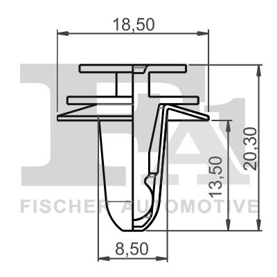 FA1 78-40011.5 Clip, trim/protection strip