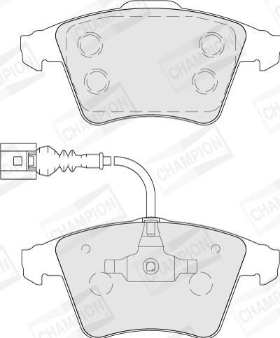 CHAMPION Plaquettes de frein à disque 573391CH