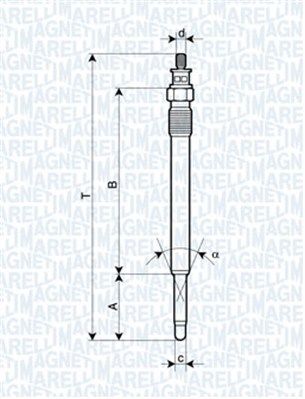 Свічка розжарювання, Magneti Marelli 062900013304