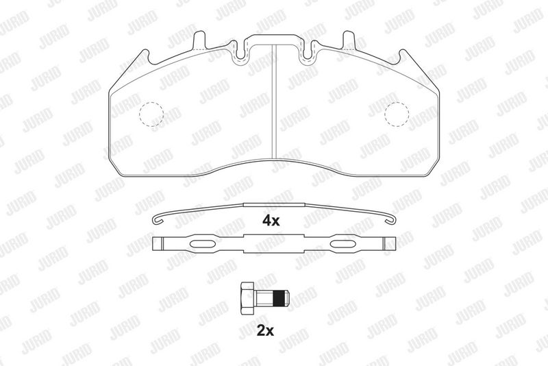 Sada brzdových destiček, kotoučová brzda 2917409560