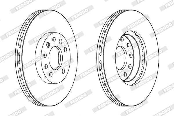 FERODO DDF1191C Brake Disc