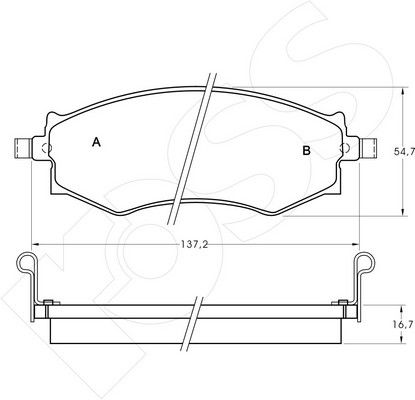 1-GNC R-572 - Brake Pad Set, disc brake