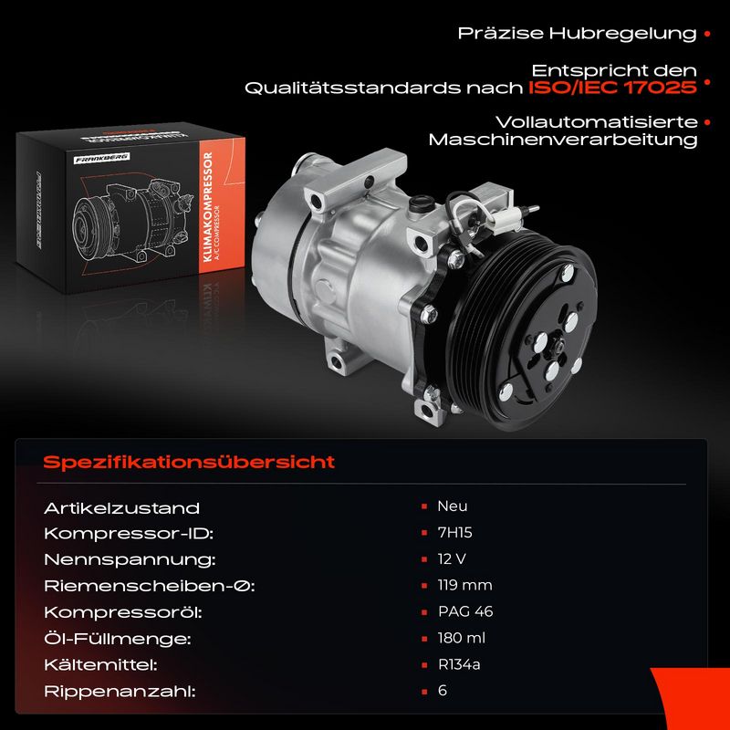 Frankberg 5481FB0031910 Compressor, air conditioning