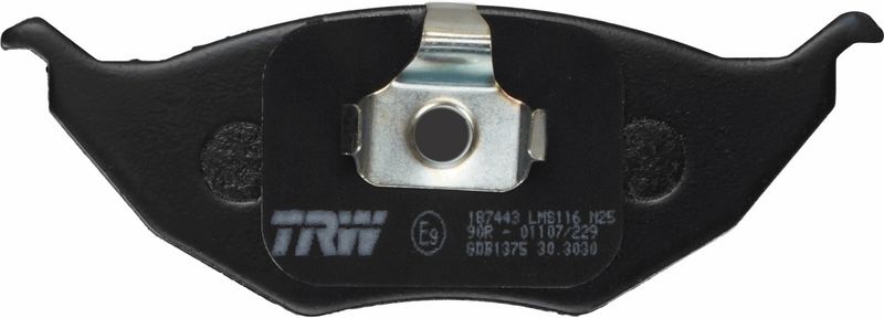 Piduriklotsi komplekt, ketaspidur, TRW GDB1375
