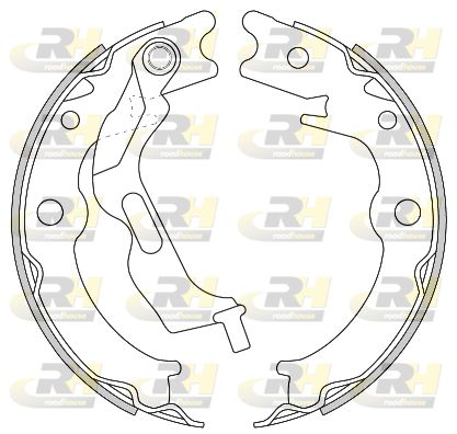 Комплект гальмівних колодок, стоянкове гальмо, Roadhouse 4627.00