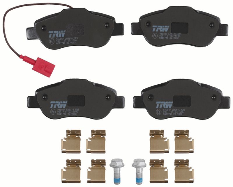 TRW GDB1746 Brake Pad Set, disc brake