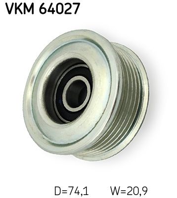 SKF VKM 64027 Deflection/Guide Pulley, V-ribbed belt