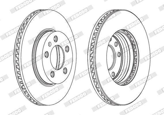 FERODO DDF1591LC-1 Brake Disc