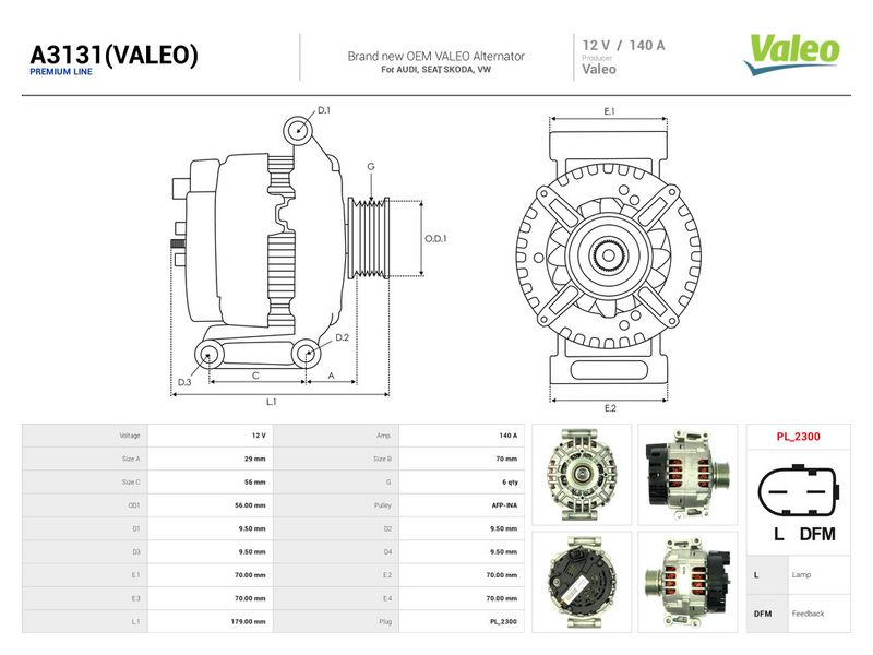 This part match OEM code: 6B903016AB