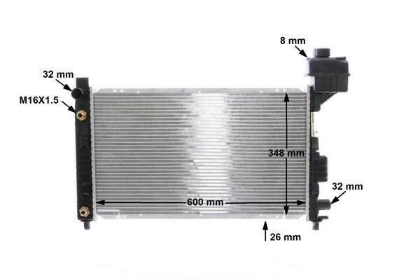MAHLE CR 323 000S Radiator, engine cooling