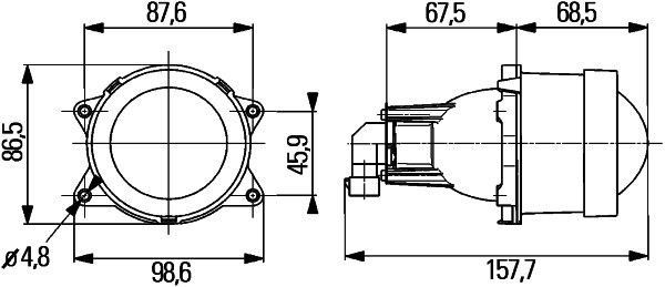 Основна фара, Hella 1KL998570-021