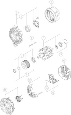 Product Image - Dynamo / alternator - MG285 - MAHLE