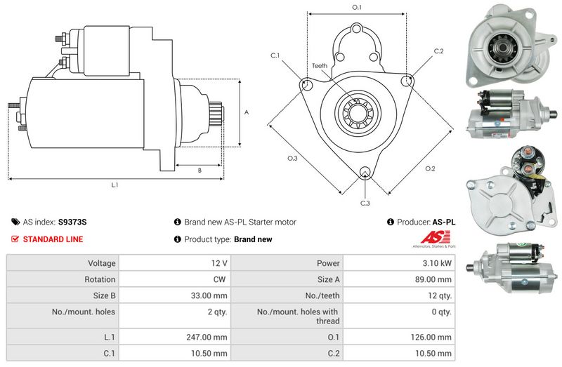 AS-PL S9373S Starter