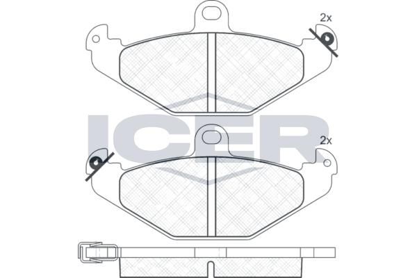 ANDEL 180874 - Brake Pad Set, disc brake