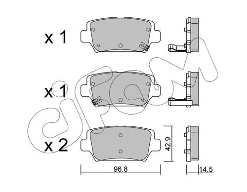 CIFAM fékbetétkészlet, tárcsafék 822-1240-0
