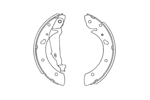 Комплект гальмівних колодок, Kavo Parts KBS-9915