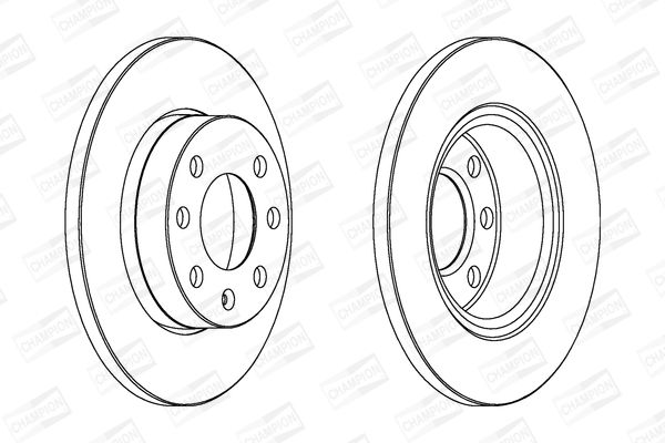 CHAMPION OPEL диск гальмівний передній Corsa C 00-