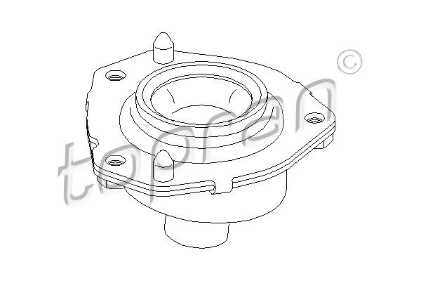 Верхня опора, стійка амортизатора, Topran 721202