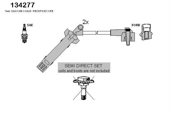 HITACHI gyújtókábelkészlet 134277