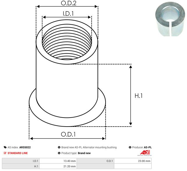 AS-PL ARS5022 Repair Set, alternator