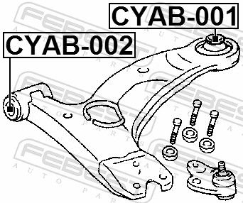 Опора, важіль підвіски, Febest CYAB002