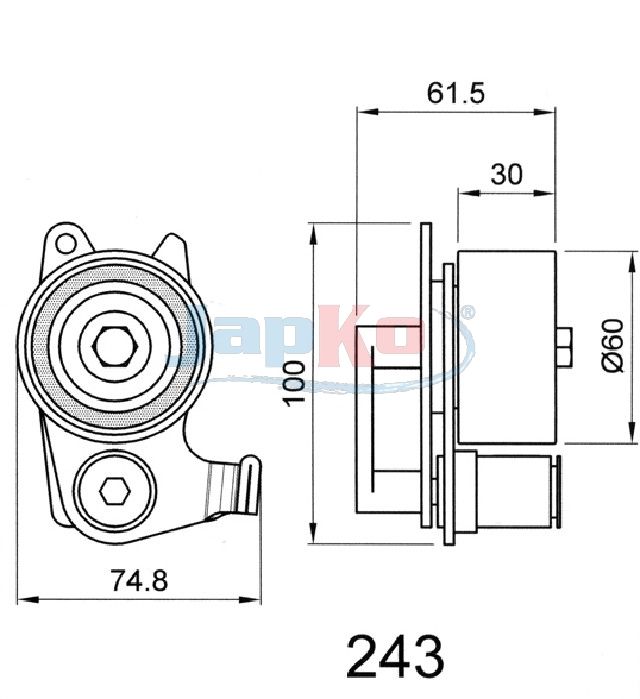 Rihmapinguti, Hammasrihm, JAPKO 45243