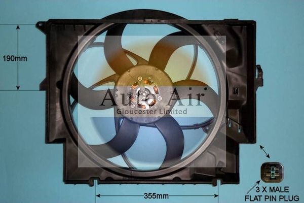 Auto Air Gloucester 05-1039 Electric Motor, radiator fan