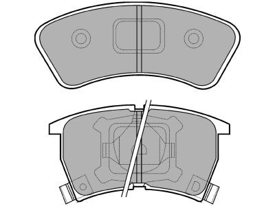 DELPHI LP552 Brake Pad Set, disc brake