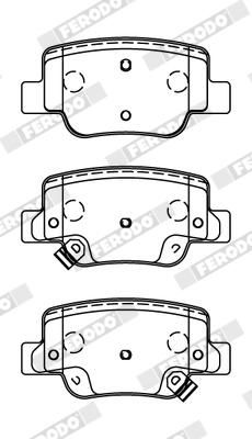 FERODO FDB4275 Brake Pad Set, disc brake