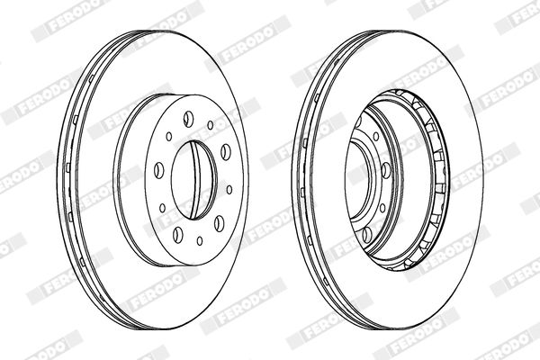 FERODO Remschijf DDF196