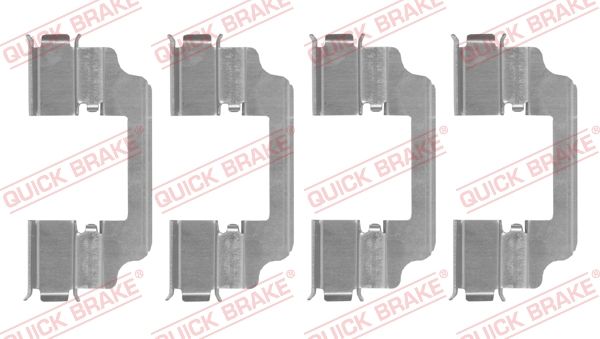 Комплект приладдя, накладка дискового гальма, Quick Brake 109-0154