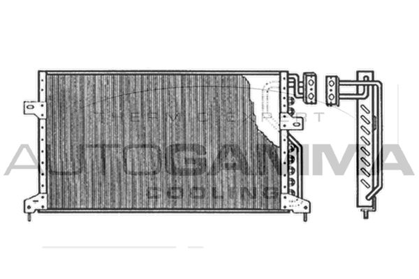 AUTOGAMMA kondenzátor, klíma 104978