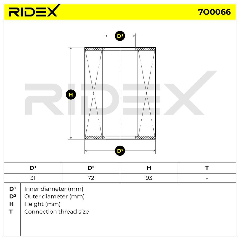 маслен филтър RIDEX