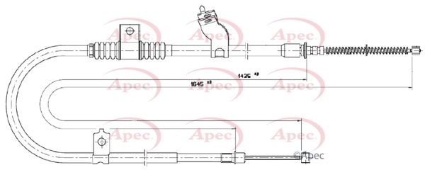 APEC Cable Pull, parking brake CAB1780