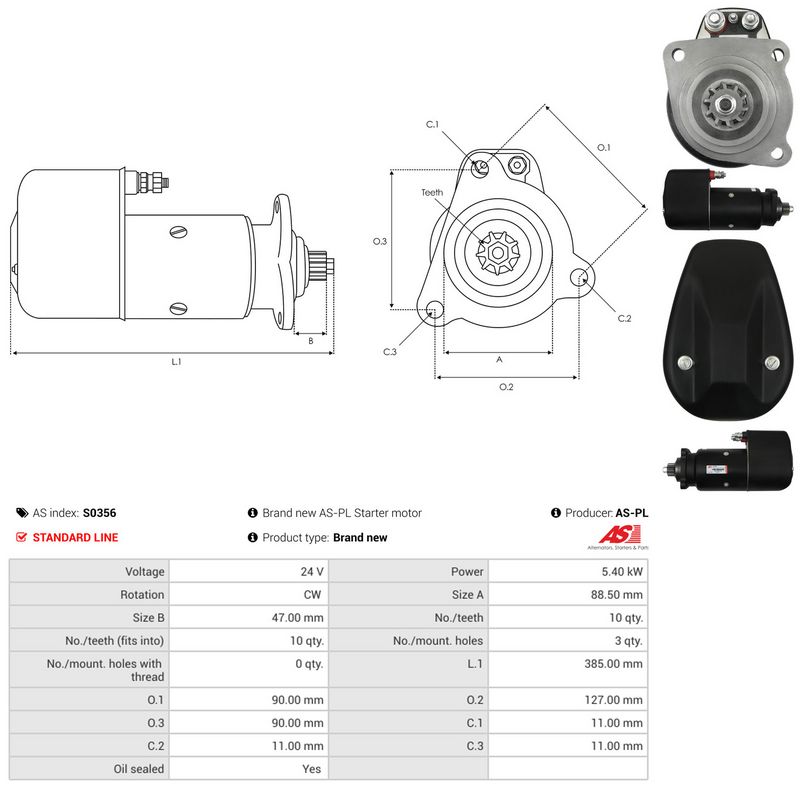 AS-PL S0356 Starter
