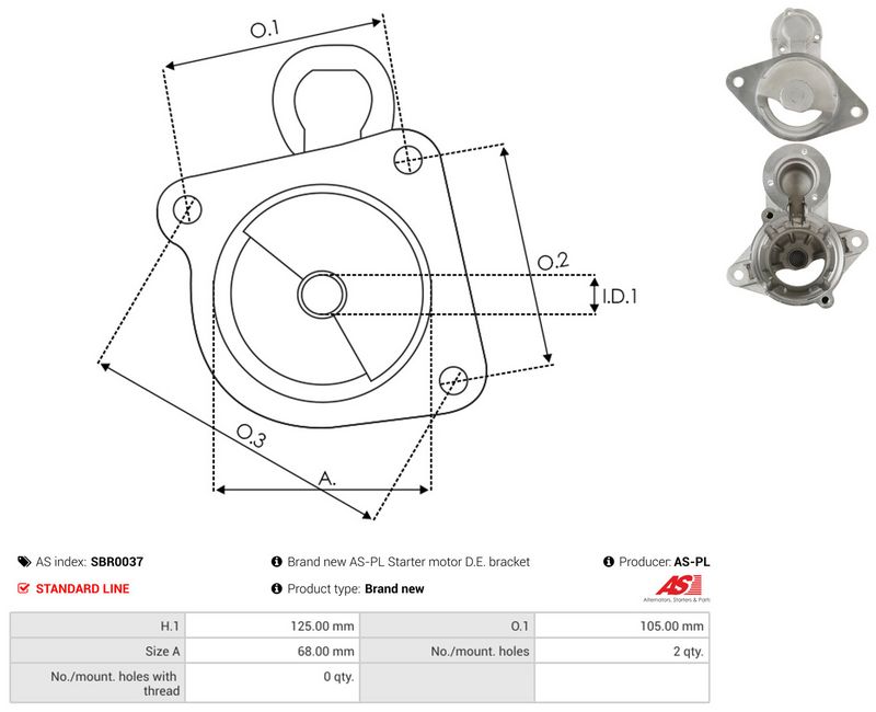 AS-PL SBR0037 Starter Lid, carburettor
