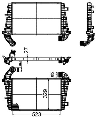 MAHLE Intercooler, inlaatluchtkoeler CI 511 000S