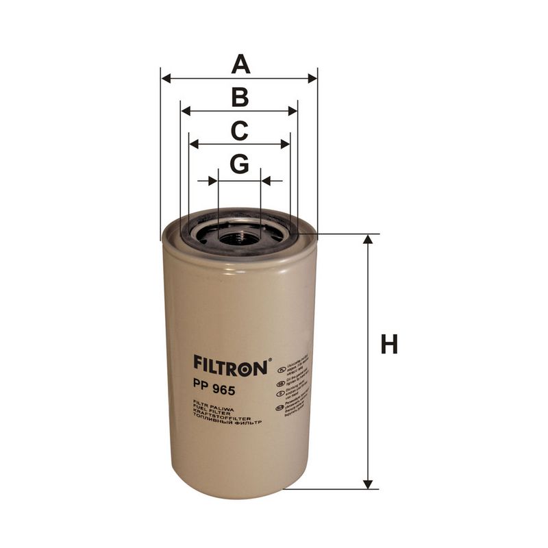 Kütusefilter, FILTRON PP 965