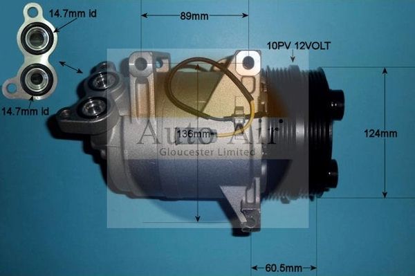 Auto Air Gloucester Compressor, air conditioning 14-1000P
