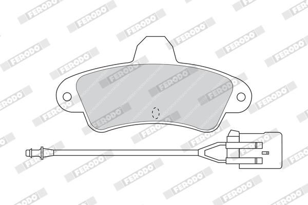 FERODO FDB913 Brake Pad Set, disc brake