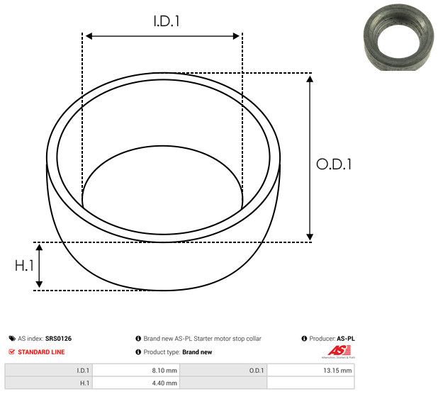 AS-PL SRS0126 Repair Kit, starter