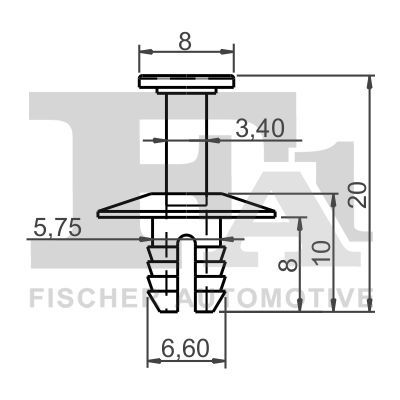 FA1 11-20039.10 - Clip, trim/protection strip