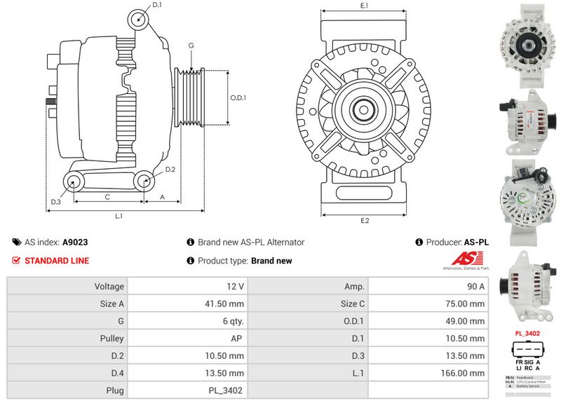 Generaator, AS-PL A9023