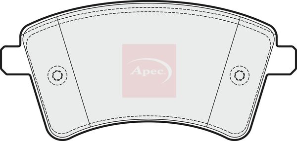 APEC Brake Pad Set, disc brake PAD1656