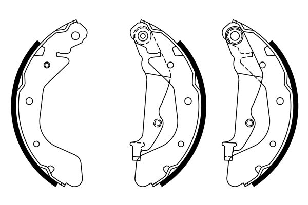 BOSCH 0 986 487 950 Brake Shoe Set